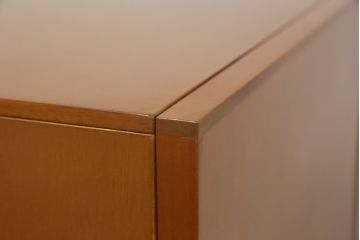中古　美品　希少サイズ　arflex(アルフレックス)　COMPOSER(コンポーザー)　シンプルで洗練されたデザインが魅力的なキャビネット(収納棚、戸棚、飾り棚)(定価約25万円)(R-080435)