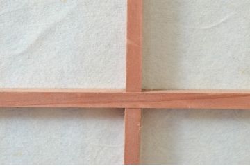 アンティーク建具　風情のある佇まいが魅力的な裏障子付き格子戸4枚セット(引き戸、障子戸)(R-080442)