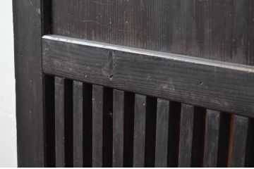 アンティーク建具　和モダンテイストのお部屋づくりに取り入れたい格子帯戸2枚セット(引き戸、格子戸)(R-080447)