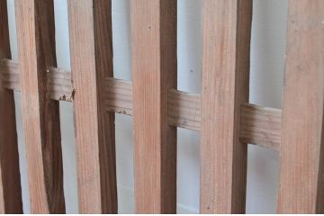 アンティーク建具　和モダンな空間づくりにおすすめの荒格子戸2枚セット(引き戸)(R-080448)
