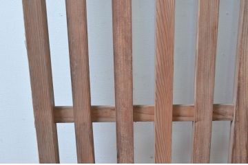 アンティーク建具　和モダンな空間づくりにおすすめの荒格子戸1枚(引き戸)(R-080449)