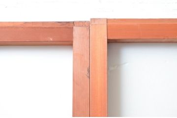 アンティーク建具　和の空間づくりにおすすめの擦り上げ幅狭障子戸4枚セット(擦り上げ障子戸、擦上障子戸、雪見障子戸、引き戸)(R-080451)