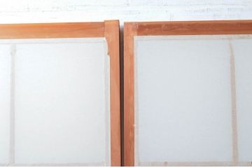 アンティーク建具　和の空間づくりにおすすめの擦り上げ幅狭障子戸4枚セット(擦り上げ障子戸、擦上障子戸、雪見障子戸、引き戸)(R-080451)