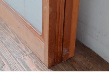 アンティーク建具　和の空間づくりにおすすめの擦り上げ幅狭障子戸4枚セット(擦り上げ障子戸、擦上障子戸、雪見障子戸、引き戸)(R-080451)