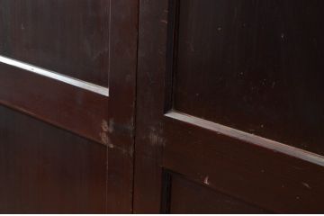 アンティーク建具　和モダンな空間を演出する帯戸4枚セット(引き戸、板戸)(R-080453)
