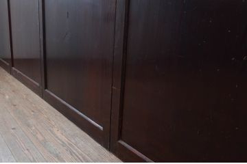 アンティーク建具　和モダンな空間を演出する帯戸4枚セット(引き戸、板戸)(R-080453)