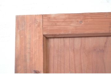 アンティーク建具　温かみのある古い木味が素敵な引き戸1枚(板戸)(R-080462)