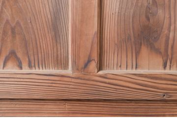 アンティーク建具　温かみのある古い木味が素敵な引き戸1枚(板戸)(R-080462)