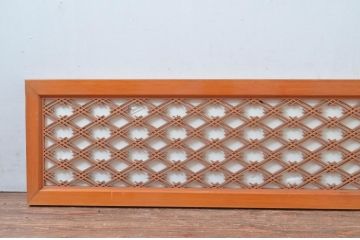 アンティーク建具　縁起の良い井筒割菱模様の組子欄間1枚(明り取り、明かり取り)(R-080464)