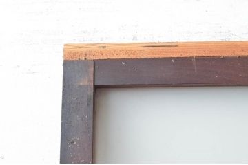 アンティーク建具　ダイヤガラス入り　大正ロマンな雰囲気を醸し出すガラス戸1枚(引き戸)(R-080469)