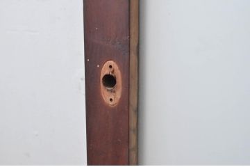 アンティーク建具　ダイヤガラス入り　大正ロマンな雰囲気を醸し出すガラス戸1枚(引き戸)(R-080469)