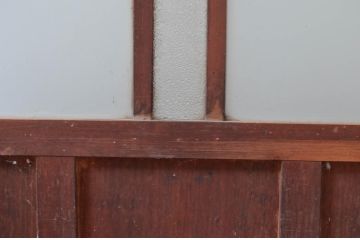 アンティーク建具　ダイヤガラス入り　大正ロマンな雰囲気を醸し出すガラス戸1枚(引き戸)(R-080469)