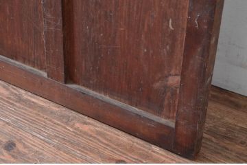 アンティーク建具　ダイヤガラス入り　大正ロマンな雰囲気を醸し出すガラス戸1枚(引き戸)(R-080469)