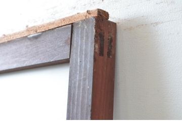アンティーク建具　ダイヤガラス入り　大正ロマンな雰囲気を醸し出すガラス戸1枚(引き戸)(R-080469)