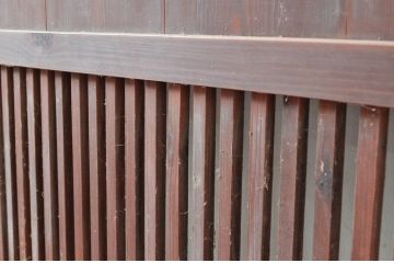 アンティーク建具　古民家スタイルにもおすすめ!情緒ある空間づくりにおすすめの格子帯戸1枚(引き戸、格子戸)(R-080471)