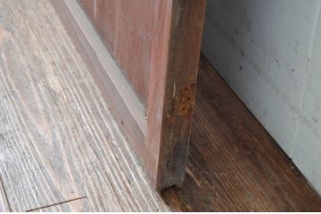 アンティーク建具　古民家スタイルにもおすすめ!情緒ある空間づくりにおすすめの格子帯戸1枚(引き戸、格子戸)(R-080471)