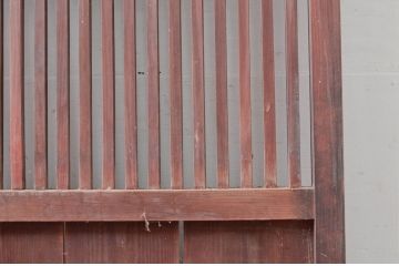 アンティーク建具　古民家スタイルにもおすすめ!情緒ある空間づくりにおすすめの格子帯戸1枚(引き戸、格子戸)(R-080472)