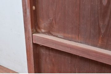 アンティーク建具　古民家スタイルにもおすすめ!情緒ある空間づくりにおすすめの格子帯戸1枚(引き戸、格子戸)(R-080472)