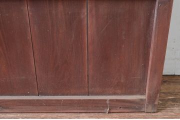 アンティーク建具　古民家スタイルにもおすすめ!情緒ある空間づくりにおすすめの格子帯戸1枚(引き戸、格子戸)(R-080472)
