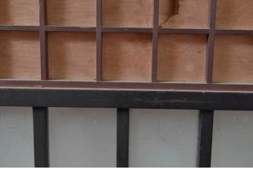 アンティーク建具　凛とした和空間を演出する引き戸4枚セット(窓、格子戸、障子戸、ガラス戸)(R-080480)