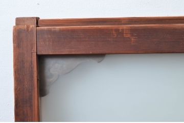 アンティーク建具　大正ロマン　透かしデザインが素敵な窓1枚(引き戸、ガラス戸)(R-080481)