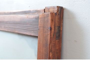 アンティーク建具　大正ロマン　透かしデザインが素敵な窓1枚(引き戸、ガラス戸)(R-080481)
