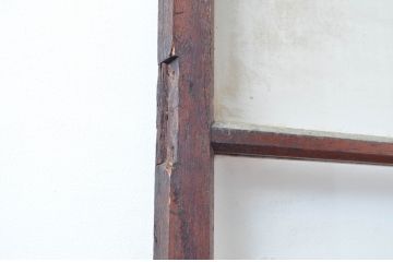 アンティーク建具　ノスタルジックな雰囲気漂うレトロなガラス引き戸1枚(ガラス戸)(R-080487)