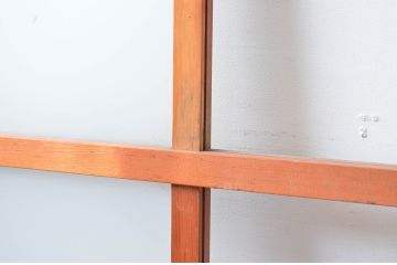 アンティーク建具　ノスタルジックな雰囲気漂うガラス戸2枚セット(引き戸)(R-080491)