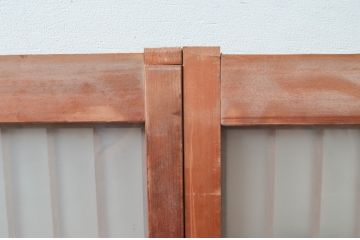 ビンテージ建具　片面ガラス　鶴と松の彫刻が立派で雅やかな書院戸4枚セット(ガラス戸、引き戸、窓、ヴィンテージ)(R-080493)