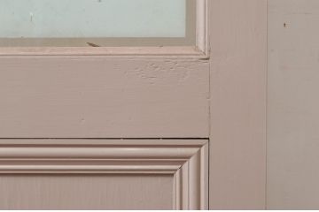 ビンテージ建具　ペイント仕上げ限定　レトロな雰囲気漂うペイントドア1枚(木製ドア、扉、ヴィンテージ、応接室)(R-080495)