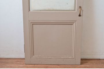 ビンテージ建具　ペイント仕上げ限定　レトロな雰囲気漂うペイントドア1枚(木製ドア、扉、ヴィンテージ、応接室)(R-080495)