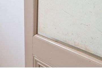 ビンテージ建具　ペイント仕上げ限定　レトロな雰囲気漂うペイントドア1枚(木製ドア、扉、ヴィンテージ、応接室)(R-080495)