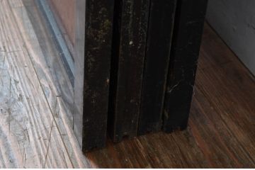 アンティーク建具　古民家インテリアにおすすめのガラス帯戸4枚セット(引き戸、ガラス戸)(R-080496)