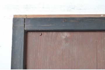 アンティーク建具　和の情緒あふれる障子帯戸1枚(引き戸、板戸、格子帯戸、障子戸)(R-080497)