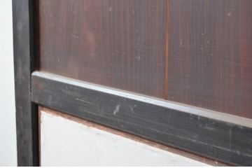 アンティーク建具　和の情緒あふれる障子帯戸1枚(引き戸、板戸、格子帯戸、障子戸)(R-080497)