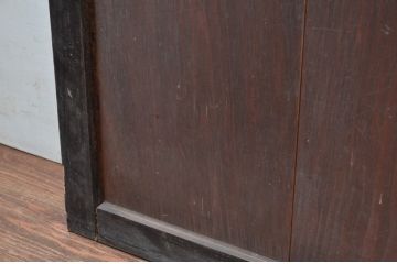 アンティーク建具　和の情緒あふれる障子帯戸1枚(引き戸、板戸、格子帯戸、障子戸)(R-080497)