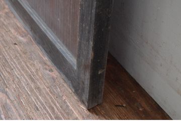 アンティーク建具　和の情緒あふれる障子帯戸1枚(引き戸、板戸、格子帯戸、障子戸)(R-080497)