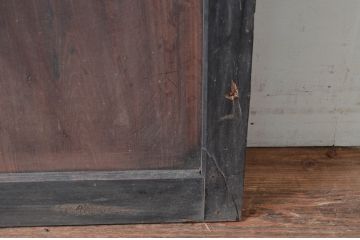 アンティーク建具　和の情緒あふれる障子帯戸1枚(引き戸、板戸、格子帯戸、障子戸)(R-080498)
