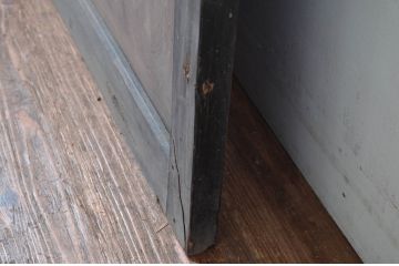 アンティーク建具　和の情緒あふれる障子帯戸1枚(引き戸、板戸、格子帯戸、障子戸)(R-080498)