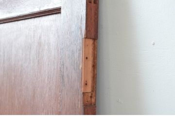 アンティーク建具　木のぬくもり溢れるレトロなドア1枚(木製ドア、扉)(R-080499)