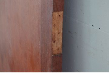 アンティーク建具　木のぬくもり溢れるレトロなドア1枚(木製ドア、扉)(R-080499)