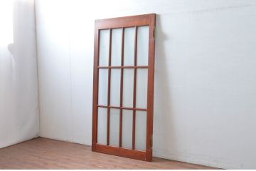アンティーク建具　レトロな佇まいが魅力的なドア1枚(ガラス扉)(R-080501)