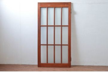 アンティーク建具　レトロな佇まいが魅力的なドア1枚(ガラス扉)(R-080501)