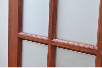 アンティーク建具　レトロな佇まいが魅力的なドア1枚(ガラス扉)(R-080501)