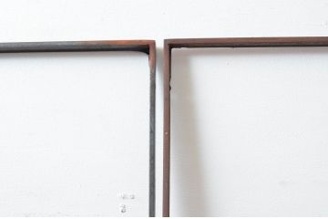 中古　建具　特注品　フルール・ド・リスモチーフが上品なアイアン(鉄製)フェンス4枚セット(面格子、鉄扉、フェンス)(R-080503)