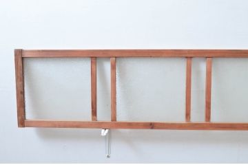 アンティーク建具　経年を感じさせる木味が魅力の明かり取り2枚セット(明り取り、ガラス欄間)(R-080524)