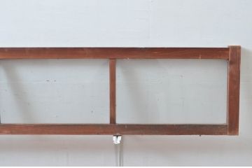 アンティーク建具　レトロ空間におすすめ!素朴な木味が魅力的な明かり取り2枚セット(明り取り、ガラス欄間)(R-080526)