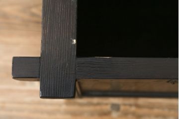 アジアンビンテージ　李朝家具　デザインと実用性を兼ね備えた豆びつ(韓国、豆櫃、米びつ、サイドテーブル、バンダヂ、バンダジ、バンダチ、収納箱、収納付きベンチ、スツール、店舗什器、ヴィンテージ)(R-080535)