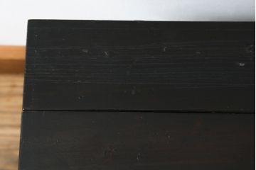 アジアンビンテージ　李朝家具　デザインと実用性を兼ね備えた豆びつ(韓国、豆櫃、米びつ、サイドテーブル、バンダヂ、バンダジ、バンダチ、収納箱、収納付きベンチ、スツール、店舗什器、ヴィンテージ)(R-080535)