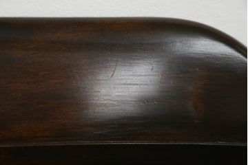 和製ビンテージ　松本民芸家具　#91型　落ち着きのある大人カフェ風インテリアが叶うキャプテンチェア2脚セット(アームチェア、板座チェア、ダイニングチェア、椅子、イス、ヴィンテージ)(定価2脚で約26万円)(R-080536)